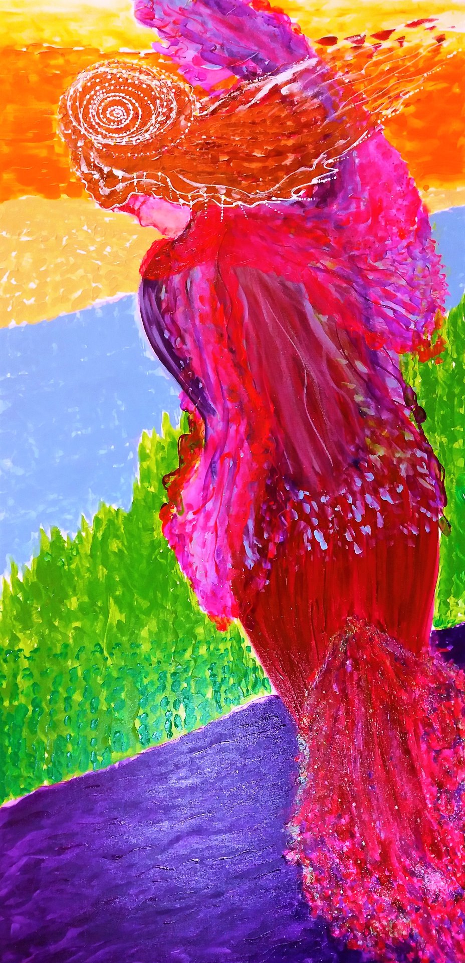 Původní kolekce Žena a hudba, 70x140 cm (POEZIE)